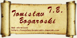 Tomislav Bogaroški vizit kartica